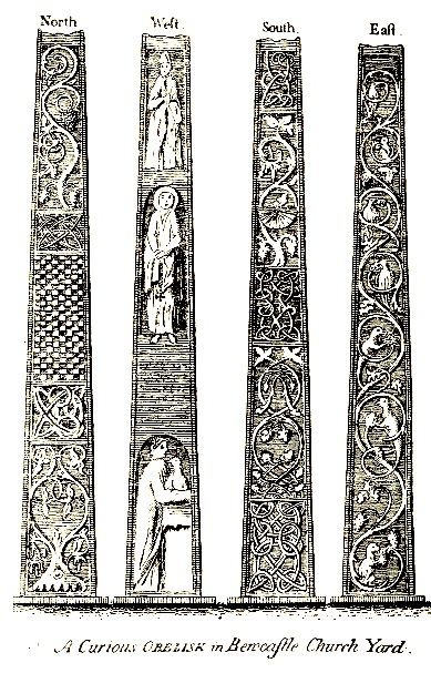 Carvings on the original cross
