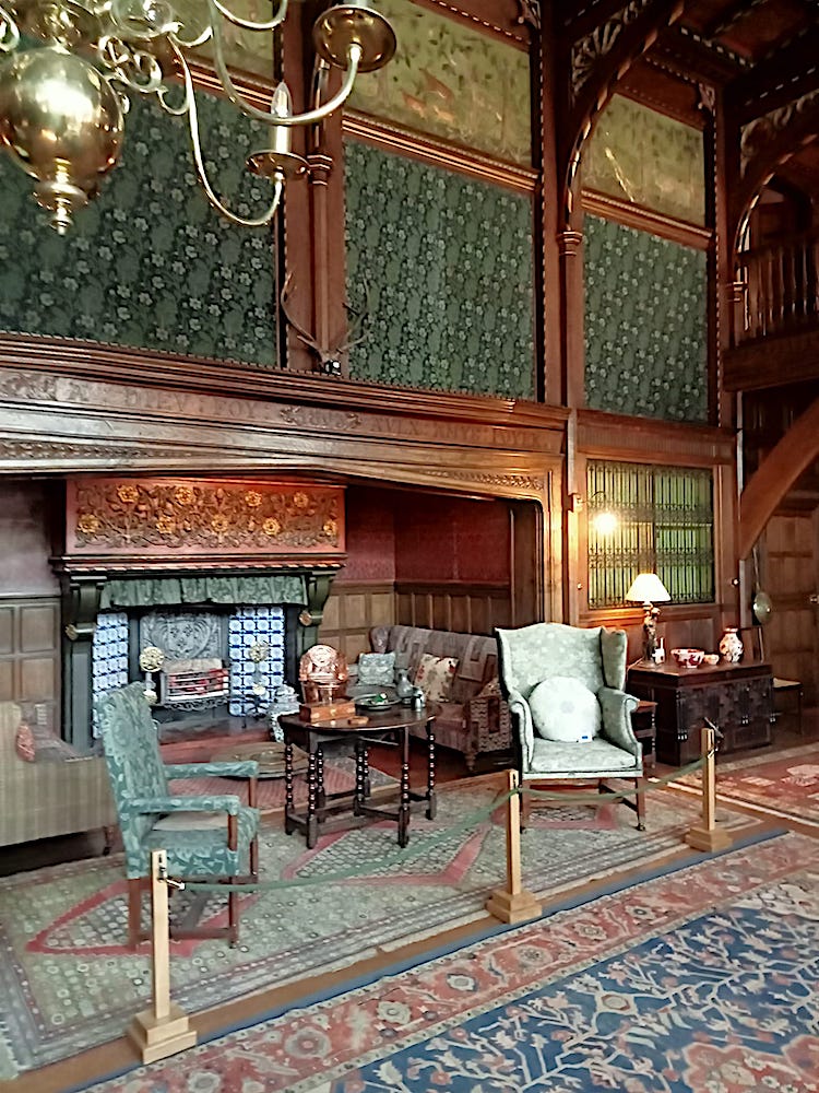 Wightwick Manor, Great Parlour fireplace