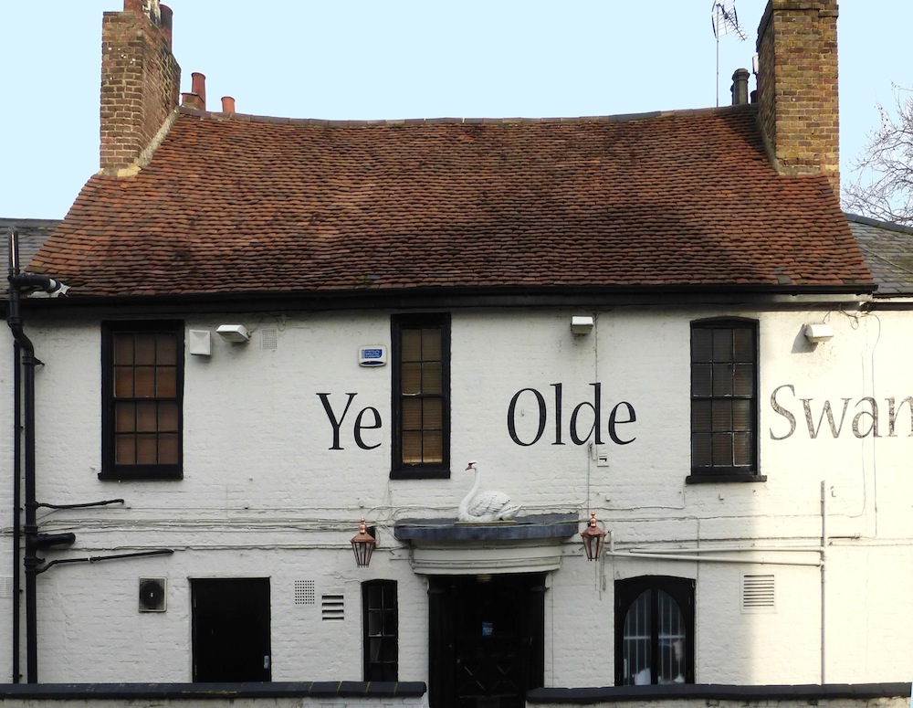 The main entrance of the Swan Inn