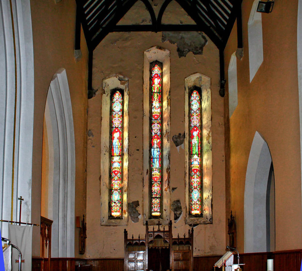 Interior of the St. Mary's Church, Tagoat, Ireland, by A. W. N. Pugin