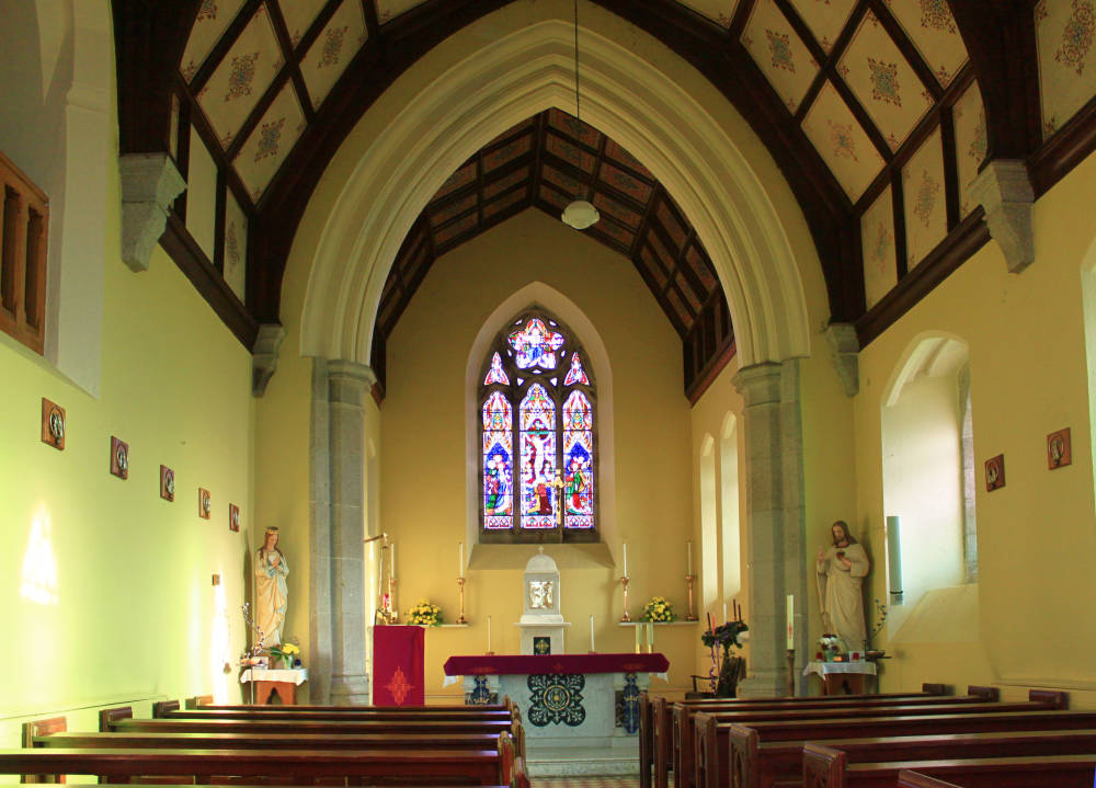 Interior of the St. Mary's Church, Tagoat, Ireland, by A. W. N. Pugin