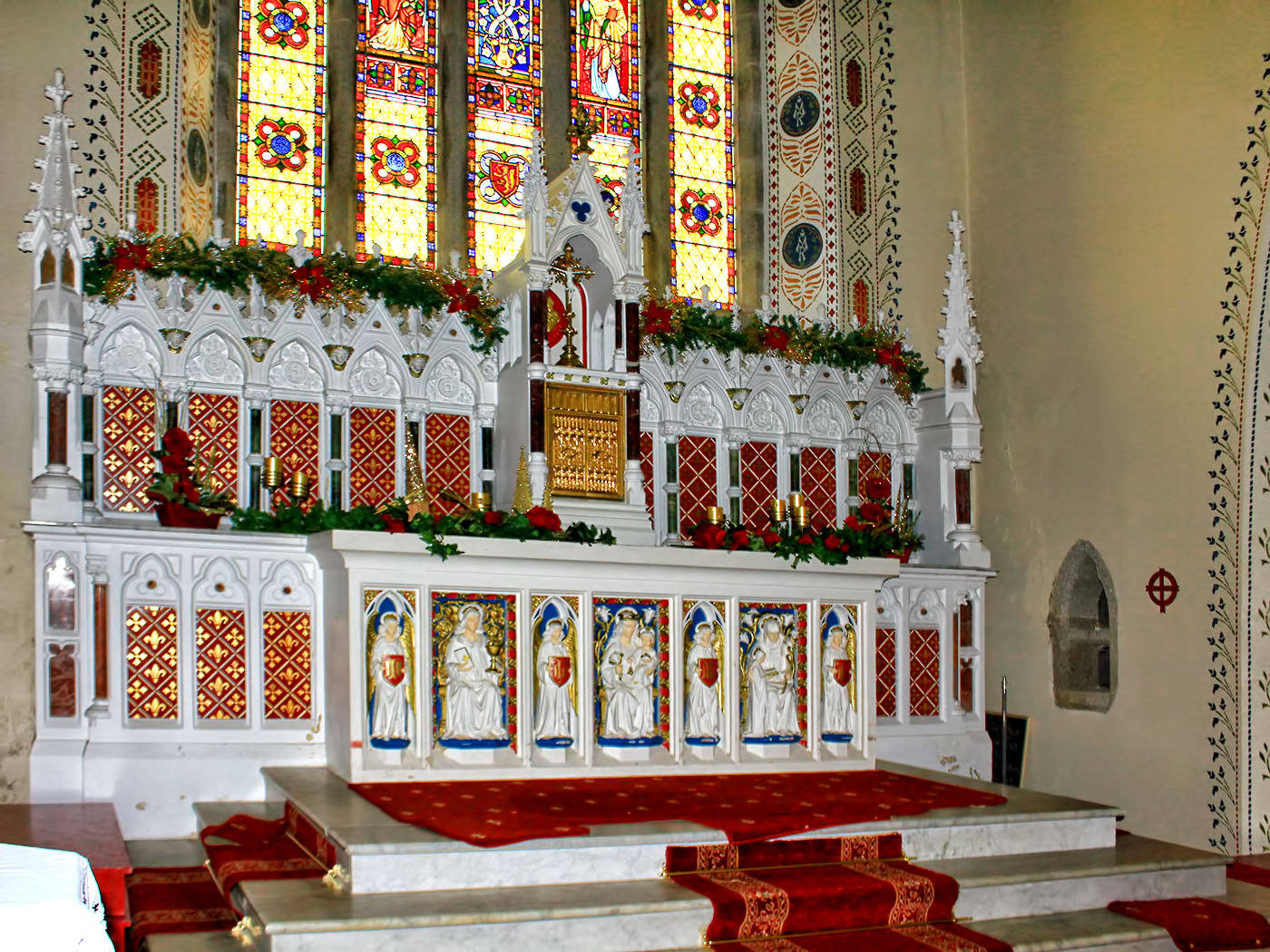 Interior of the Church of St. Alphonsus, Barntownt, Ireland, by A. W. N. Pugin
