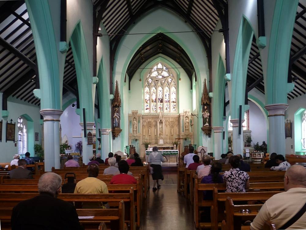 Interior of St Peter the Apostle's Church, Woolwich, by A. W. N. Pugin