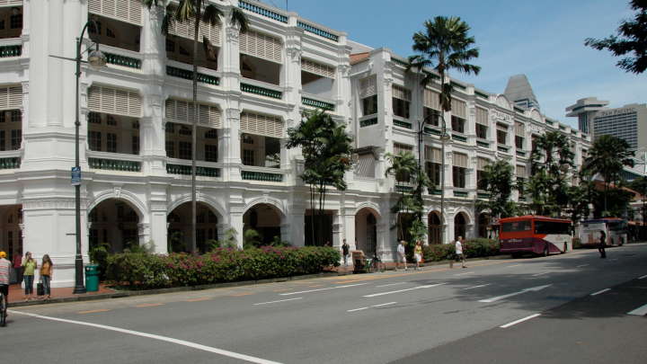 Raffles Hotel and Shopping Arcade, Bras Basah Road