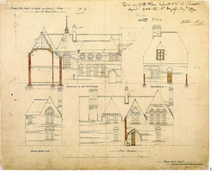 Architectural Drawings for the Red House by Philip Speakman Webb