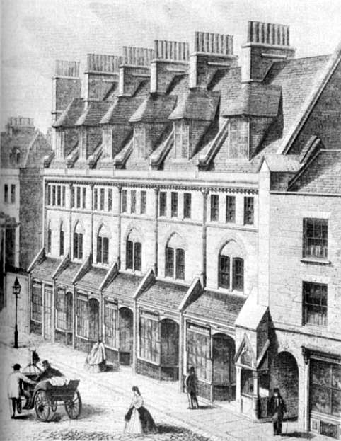 91-101 Worship Street, London, houses and shops
