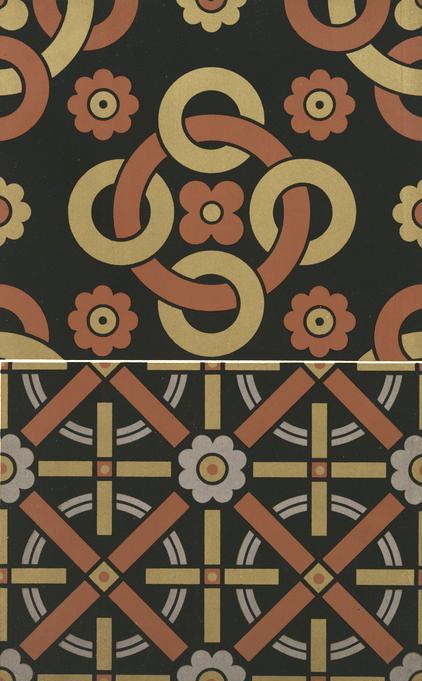 Two patterns for dadoes, or the walls of small lobbies