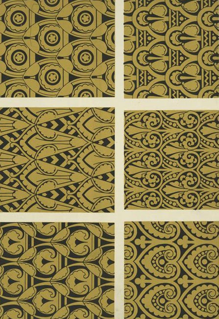 Diaper patterns, especially suited for dadoes