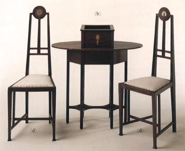 Jardiniere and Pair of Chairs