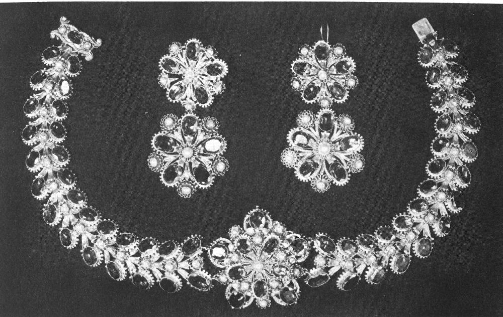 Necklace and, Earrings