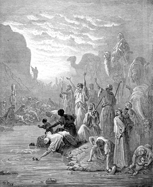 Dore's Moses Striking the Rock