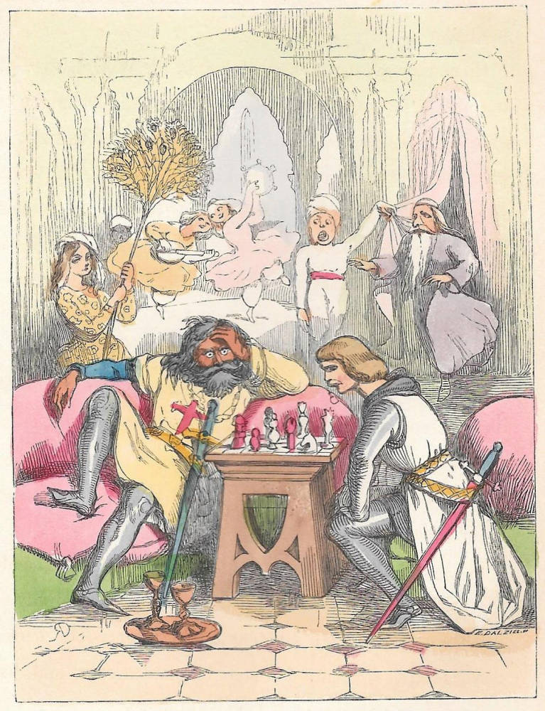 Ivanhoe and the King Playing Chess