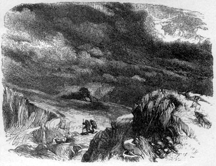The thunder rolls; . . .
While cloud to cloud returns the solemn hymn