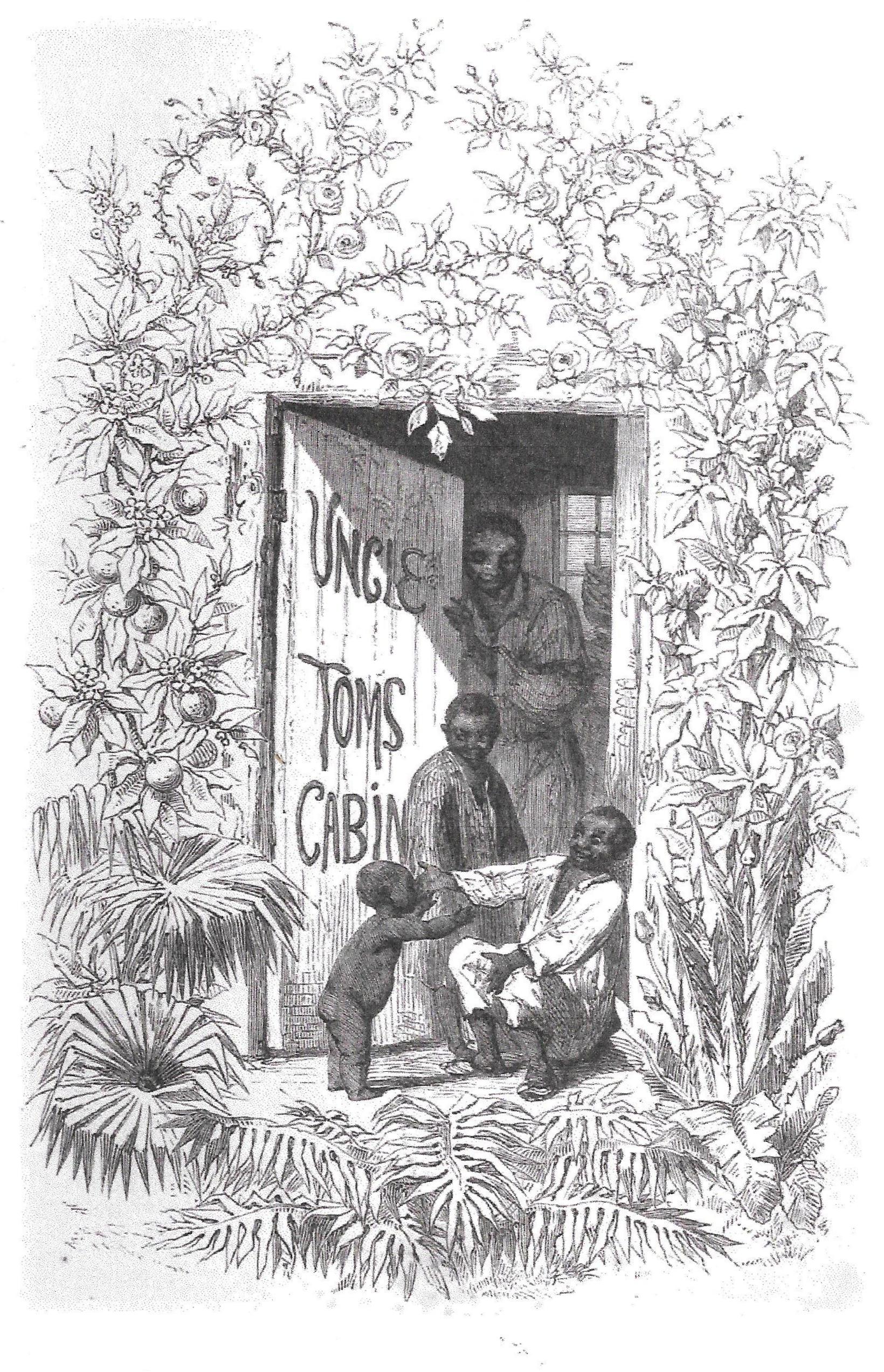 Decorative title-page for ‘Uncle Tom’s Cabin’