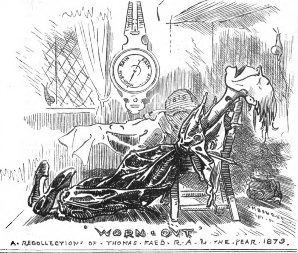 Worn Out. A Recollection of Thomas Faed R.A. & the Year 1879