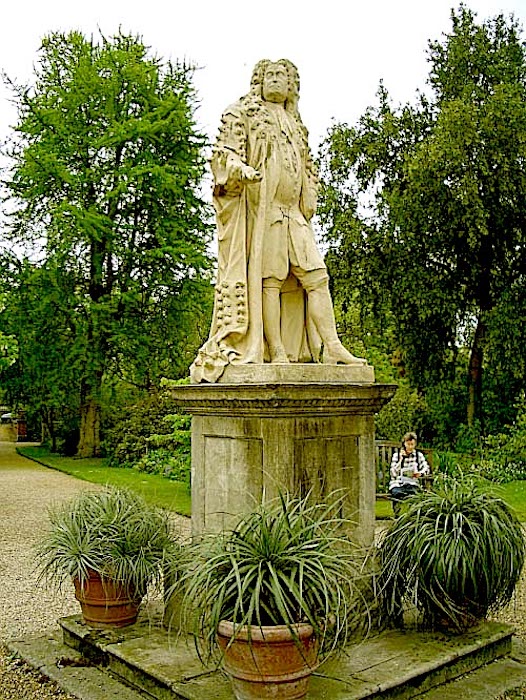 The statue of Sir Hans Sloane