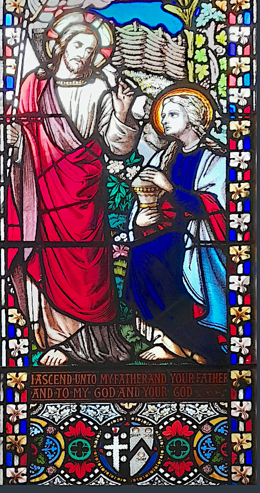 Jesus with Mary Magdalene, at St Mary's, Walton-on-Thames