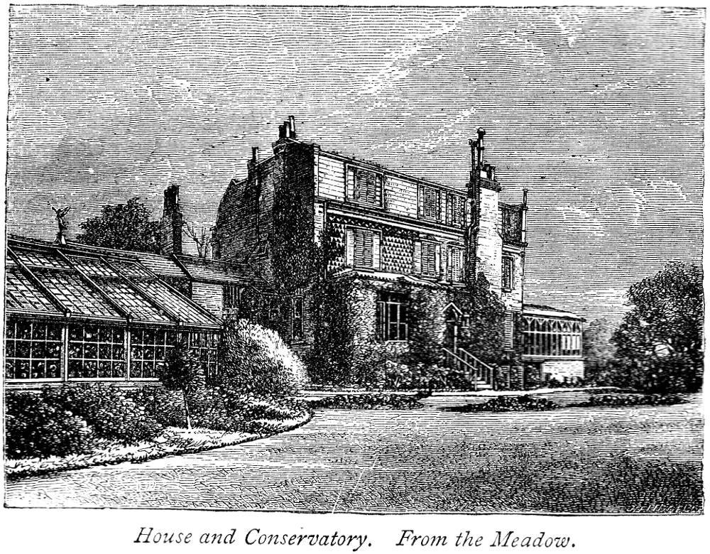 House and Conservatory from the Meadow