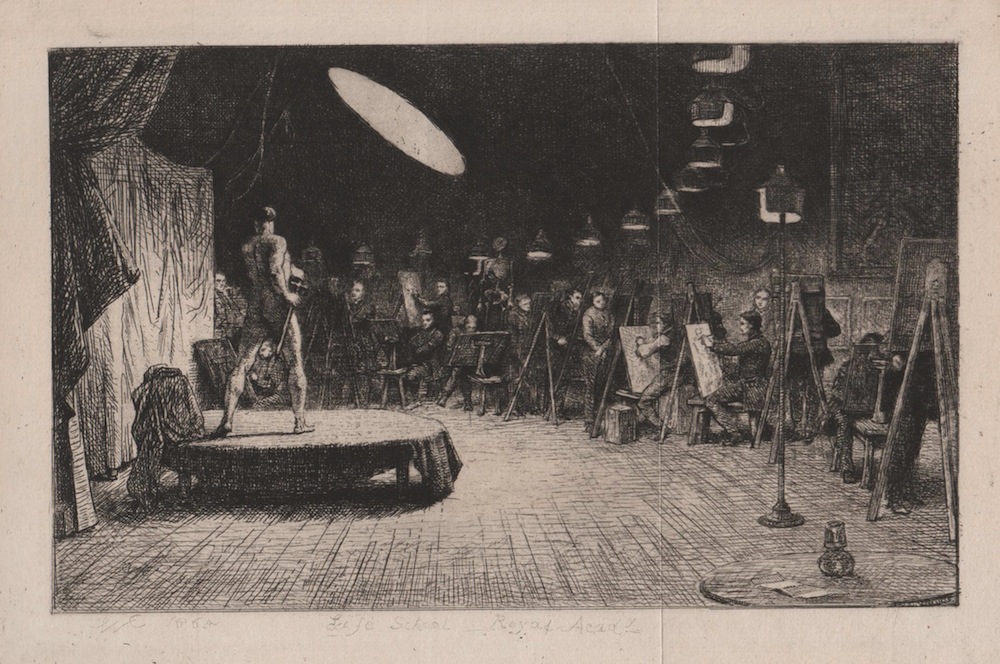'Life Room, Royal Academy,' by Charles West Cope