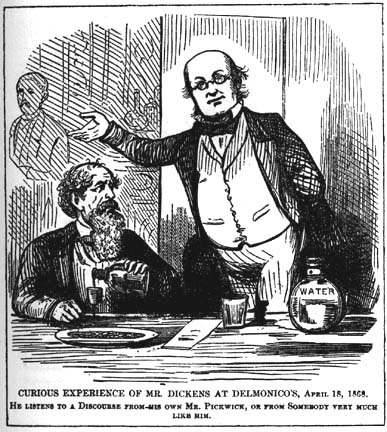 Curious Experience of Mr. Dickens at Delmonico's — April 18, 1868