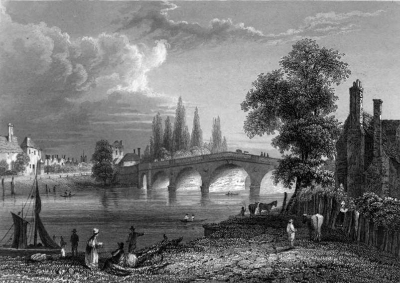Chertsey Bridge, Bucks.