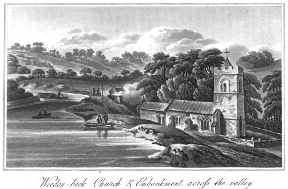 Weedon-beck Church and across the Valley
