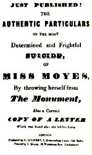 Just Published! Authentic Particulars of the Most Determined and Frightful Suicide . . .