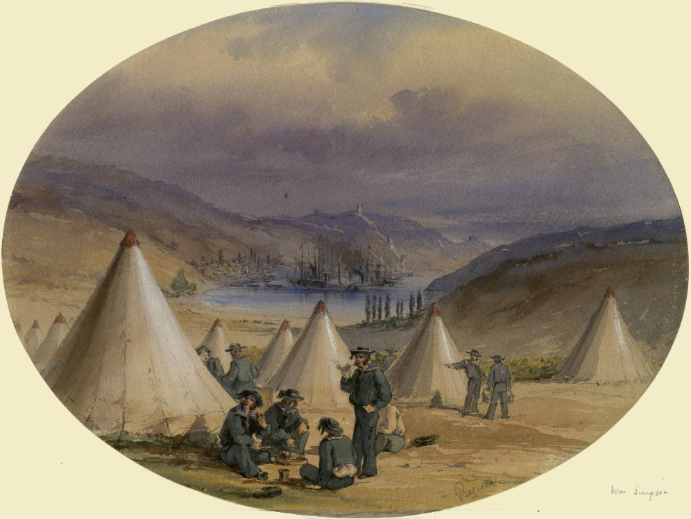 Balaclava; British sailor encampment