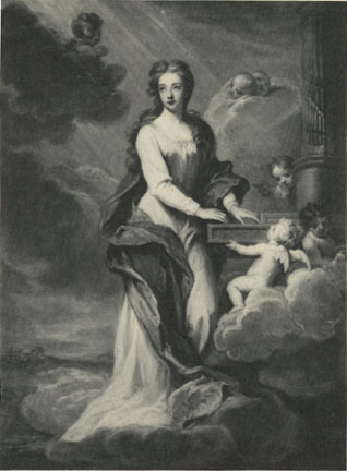 Lady Elizabeth Cromwell as Saint Cecilia