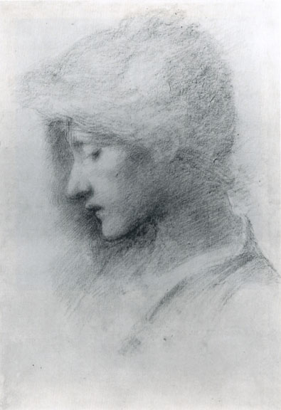 Study of a head of a girl