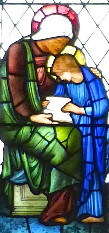 St Anne, close-up