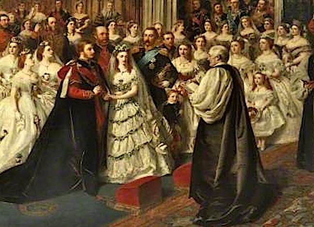 The bride and groom