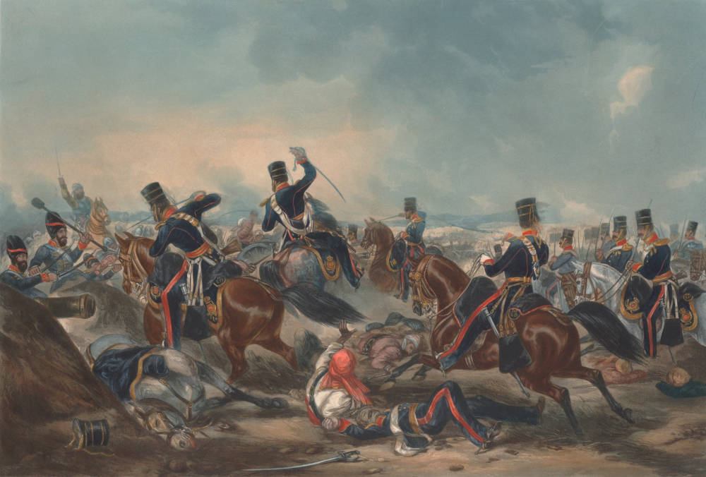Charge of the 3rd (King's Own) Light Dragoons at the Battle of Ferozshubur, December 21st 1845