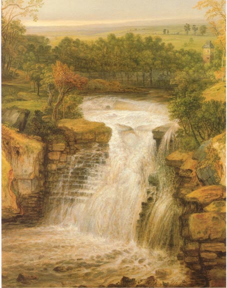 The Falls of the Clyde After a Flood