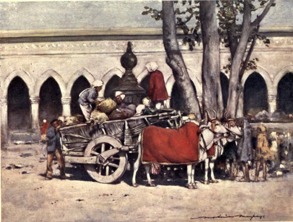 A Scene outside the Railway Station during the Delhi Durbar