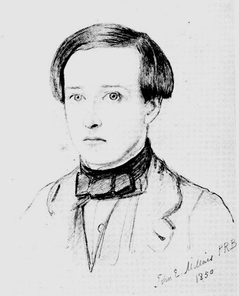 Millais sketch of Collins