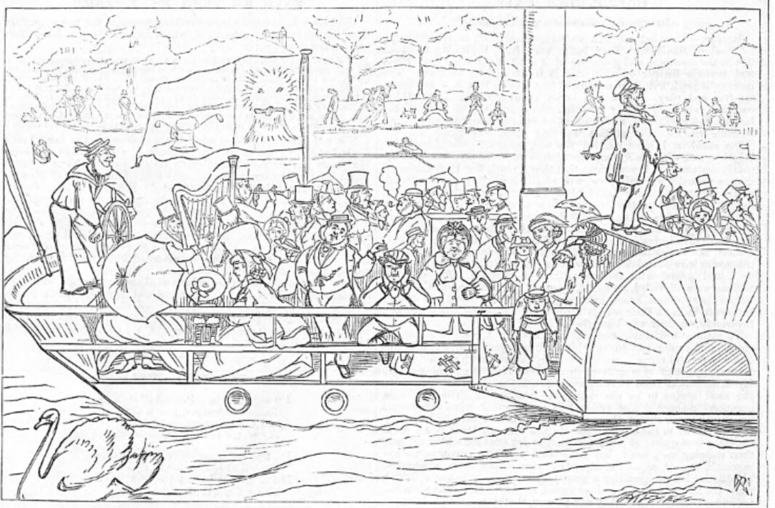 The People’s Pleasures. No 1. A Steamboat Up the River