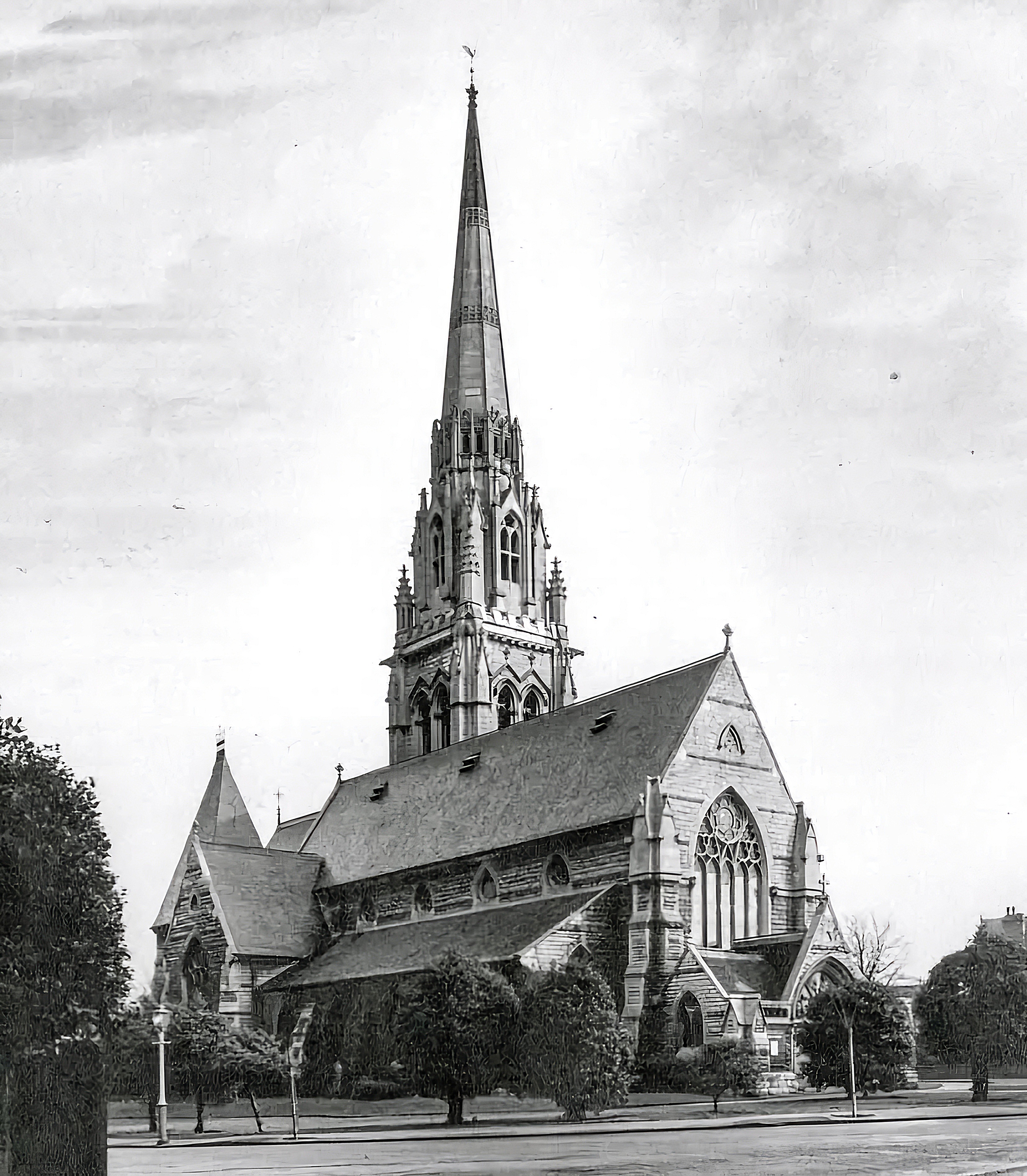 View of St Augustine's in Victorian times
