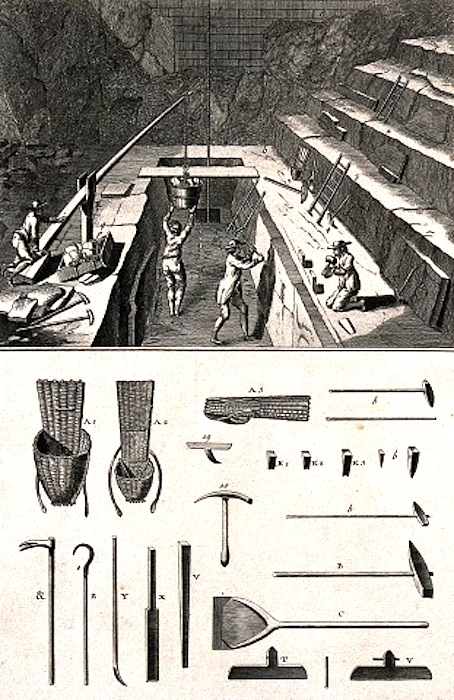 Quarry and tools