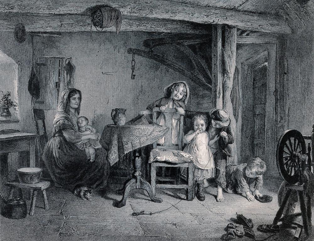 Four young children