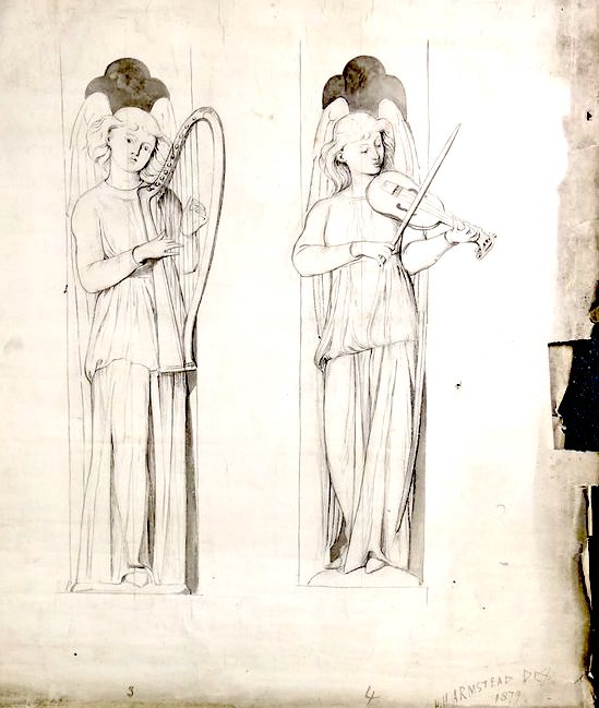 two angel miusicians