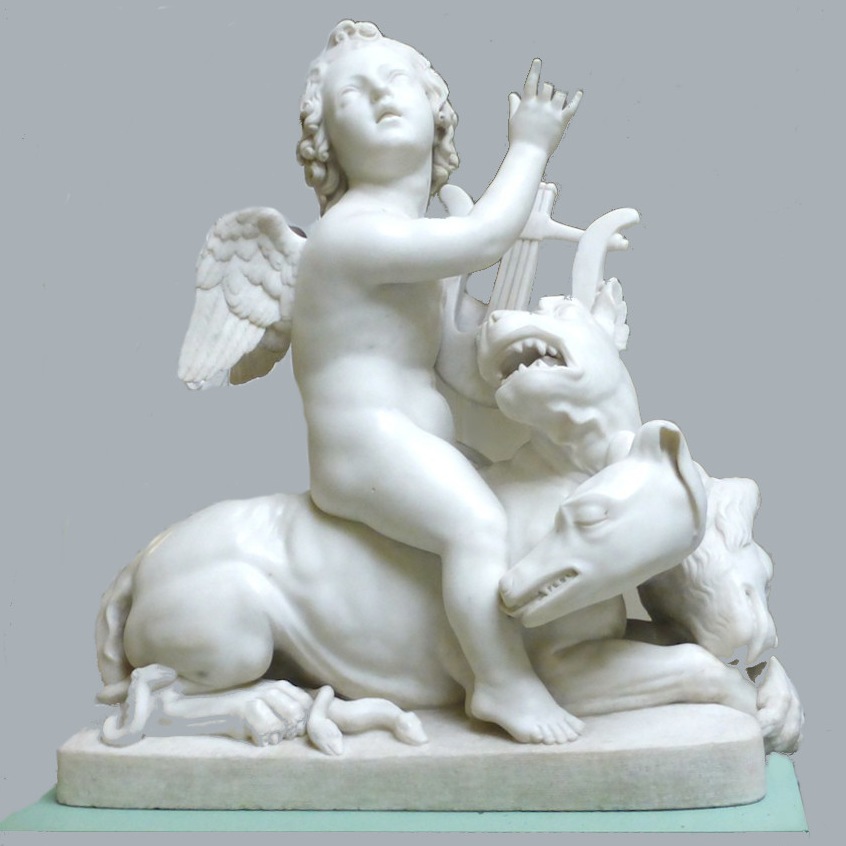 The Infant Lyrist Taming Cerberus