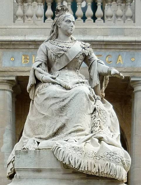 Queen Victoria, by Giuseppe Valente, Valletta, Malta