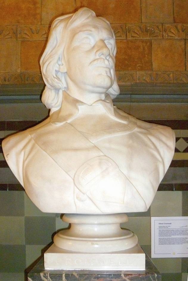 Bust of Cromwell in Manchester Town Hall
