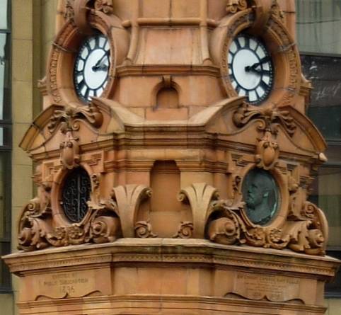 Medallion on Cameron Memorial Fountain, Glasgow