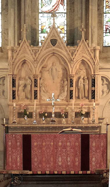 Reredos of St Alban's, Copenhagen, by George Tinworth