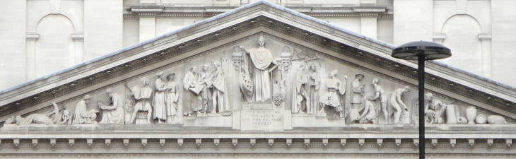 Pediment of Sir William Tite's Royal Exchange