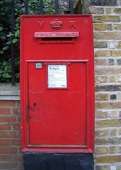 Wall-mounted Victorian Post Box