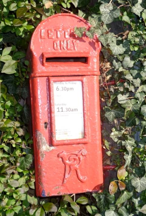 Rural Pole-Mounted Post Box, Shepperton, Surrey