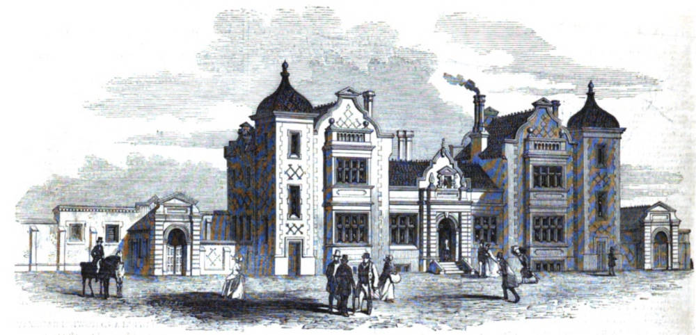 title>The Needham-Market Station on the Norwich and Ipswich Railway
